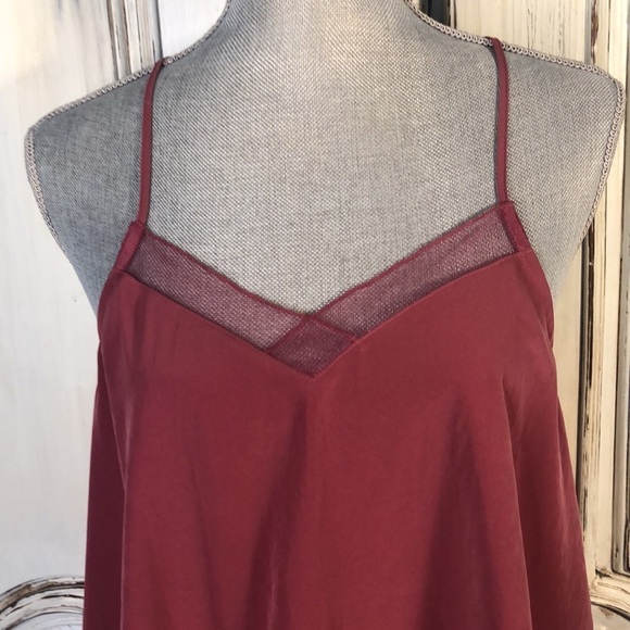Intimately Free People Sexy Spaghetti Strap T Back Muted Raspberry Cami Size SP - Picture 4 of 12